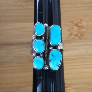 $134  Signed Artisan L. Bennett Navajo Estate Ring  Marked L. Bennett Sterling